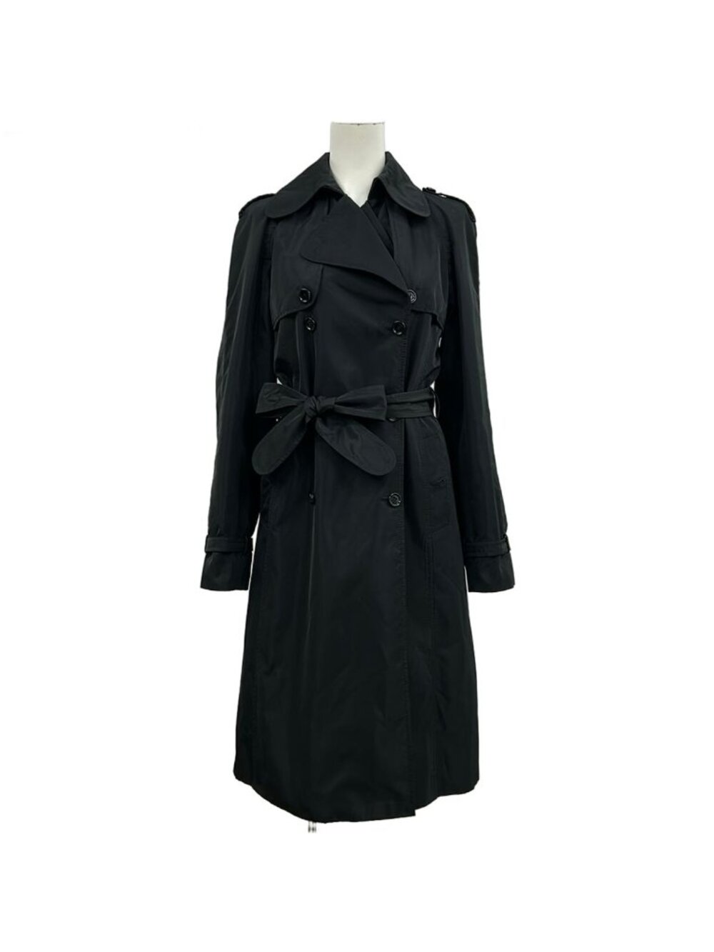 Dolce & Gabbana Trench Coat S Black Long Sleeve